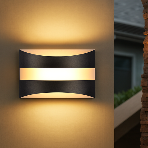 Applique Murale LED Intérieur 5w Moderne 3000k Noir Lampe De Chambre Pour Couloir