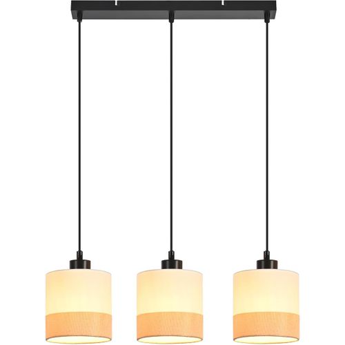 Suspension Moderne Blanc 3 Flamme E27 Pour Salon Sans Ampoule