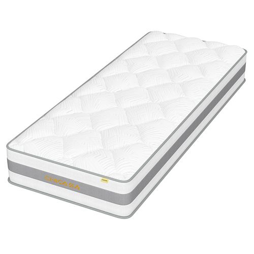 Matelas à Ressorts Ensachés 90x200 cm 7 Zones,  Dureté H3/h4, Epaisseur 25 cm