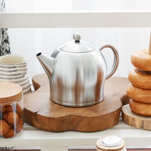 Minuet® - Théière Santhee 1.4 L En Métal Satiné