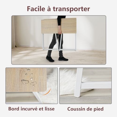 Ensemble De Bureau Pliable Avec Chaise De Bureau