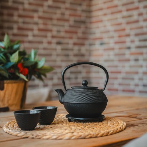 Asia Noir - Support De Théiere En Fonte