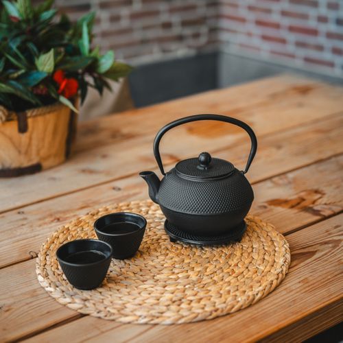 Asia Noir - Support De Théiere En Fonte