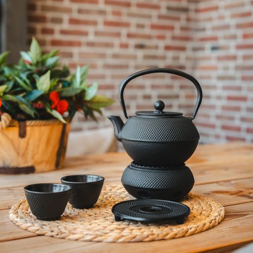 Asia Noir - Support De Théiere En Fonte