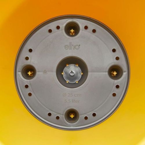 Loft Urban Pot De Fleurs Rond Haut 35 - Jaune - Ø 34 X H 45 Cm - Extérieur - 100% Recyclé