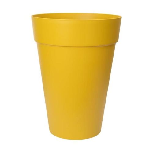 Loft Urban Pot De Fleurs Rond Haut 35 - Jaune - Ø 34 X H 45 Cm - Extérieur - 100% Recyclé