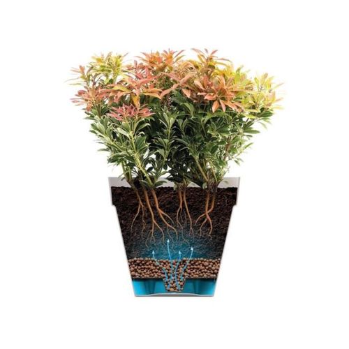 Loft Urban Pot De Fleurs Rond Haut 35 - Jaune - Ø 34 X H 45 Cm - Extérieur - 100% Recyclé
