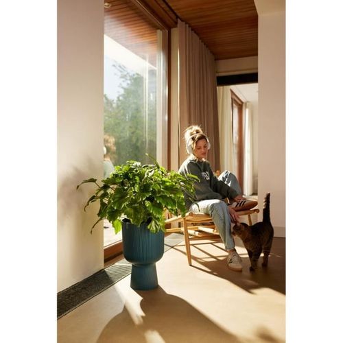 Pot De Fleur - Vibes Fold Coupe - Bleu - L 30 X B 29.5 X H 45 Cm - Intérieur - 100% Recyclé