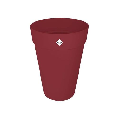 Pot De Fleur - Loft Urban Rond - Haut 35 - Rouge - L 34x B33.5x H45cm - Extérieur - 100% Recyclé
