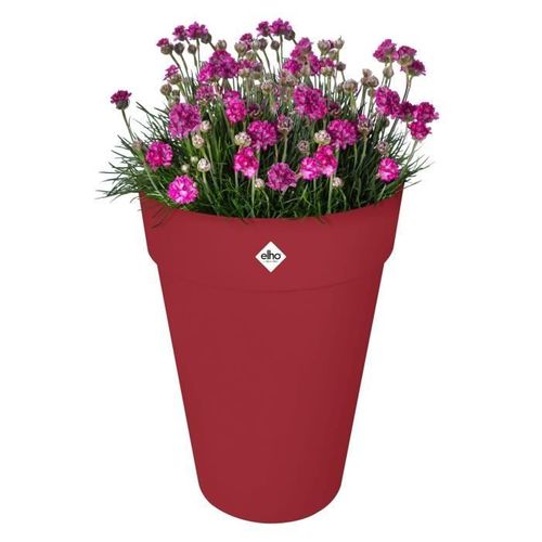 Pot De Fleur - Loft Urban Rond - Haut 35 - Rouge - L 34x B33.5x H45cm - Extérieur - 100% Recyclé