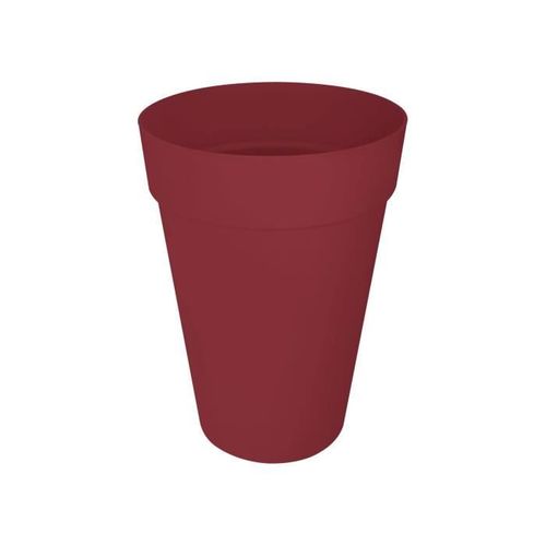 Pot De Fleur - Loft Urban Rond - Haut 35 - Rouge - L 34x B33.5x H45cm - Extérieur - 100% Recyclé