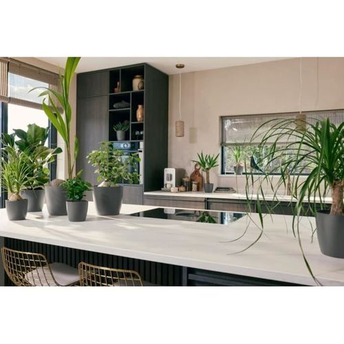 Lot De 3 Pots De Fleur Rond the Coffee Collection - Ø14xh12,6cm, Ø16xh14,7cm, Ø18xh16,8 Cm - 7 L -