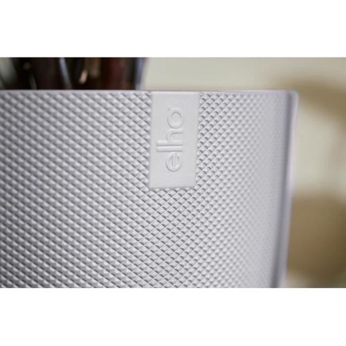 Lot De 3 Pots De Fleur Rond jazz - Ø14xh13,1, Ø16xh15,3, Ø19xh17,6 Cm - 7 L - Lila Et Blanc