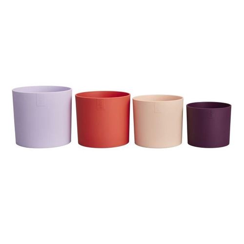 Pot De Fleur Lex Pott - Set 15 - Violet Rouge Rose Violet - 15x14.8x14cm - Intérieur - 100% Recyclé