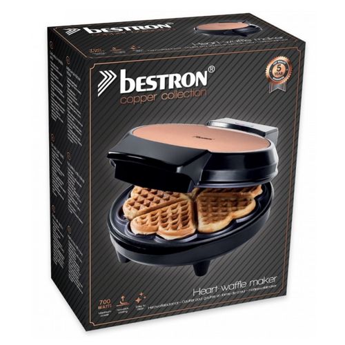 Gaufrier Forme De 5 Cœurs 700w Noir - Awm700co