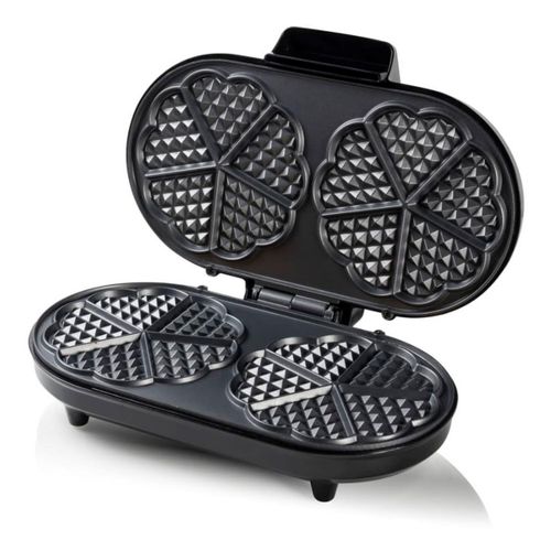 Gaufrier Forme De 10 Coeurs 1200w Noir/argent - Adwm730s