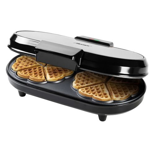 Gaufrier Forme De 10 Coeurs 1200w Noir/argent - Adwm730s