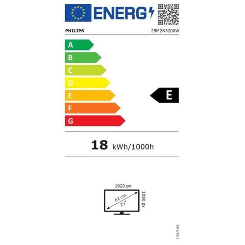 Ecran PC Gamer - 24,5'' - Fhd - Fast Va - 0,5ms - 240hz - Pivot/réglable En Hauteur - 25m2n3200w