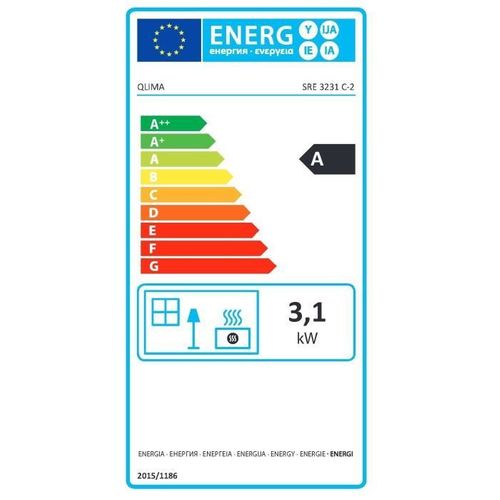 Poele à Pétrole Électronique Sre 3231c2 3,1 Kw Pour Volume 120m3/48m2, Systeme Anti Odeur