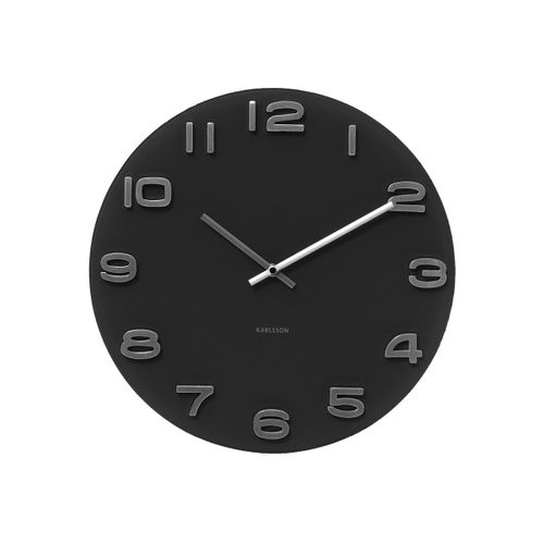 Horloge Ronde Vintage Noir - Karlsson