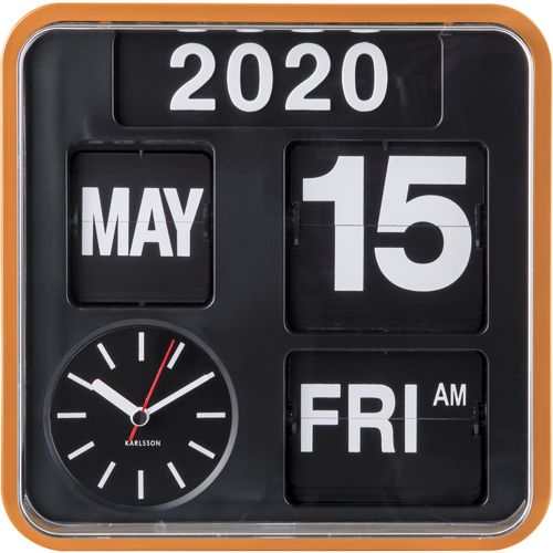 Horloge En Plastique Mini Flip 24.5 Cm Blanc