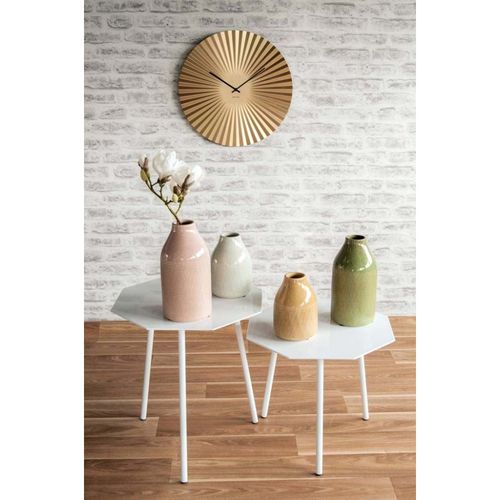 Horloge Design En Métal Sensu Doré