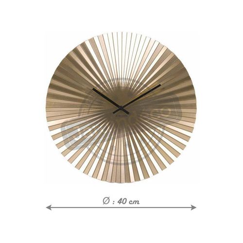 Horloge Design En Métal Sensu Doré