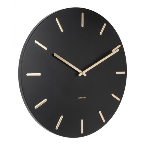 Horloge En Métal Charme 45 Cm Noir