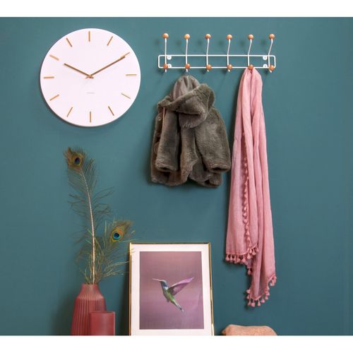 Horloge En Métal Charme 45 Cm Blanc