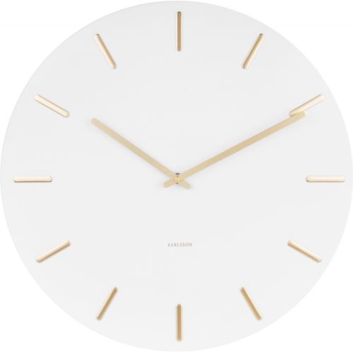 Horloge En Métal Charme 45 Cm Blanc