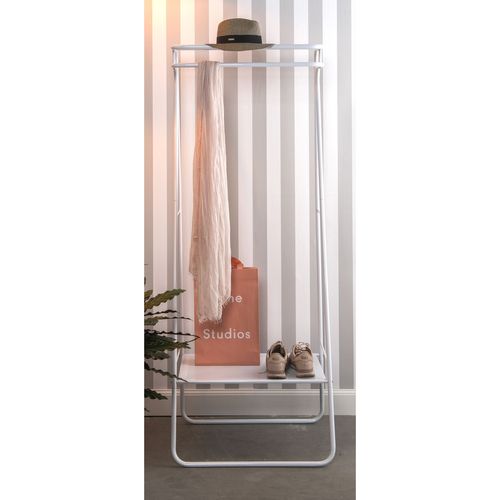 Vestiaire Design Industriel Fushion - L. 64 X H. 173 Cm - Blanc