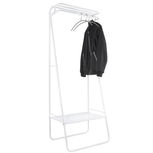 Vestiaire Design Industriel Fushion - L. 64 X H. 173 Cm - Blanc