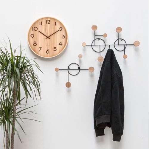 Horloge En Bois Pure 40 Cm Naturel