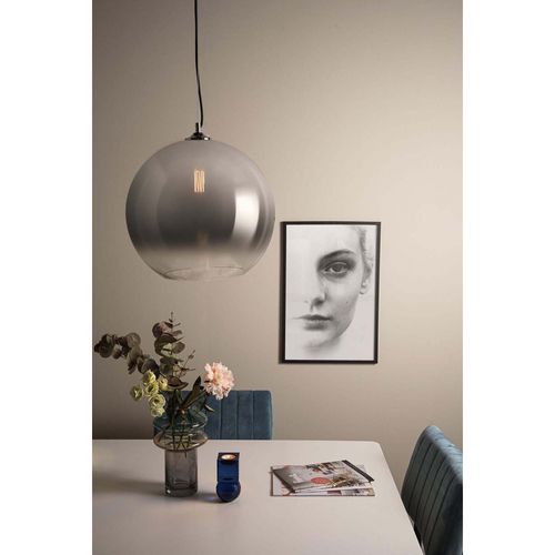 Suspension En Verre Bubble Chrome