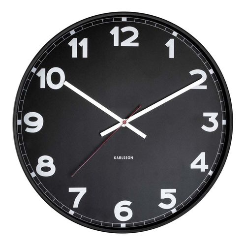 Horloge Ronde En Métal New Classic 40 Cm Noir