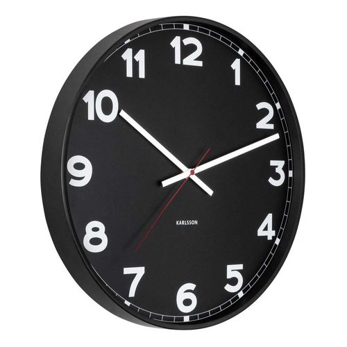 Horloge Ronde En Métal New Classic 40 Cm Noir