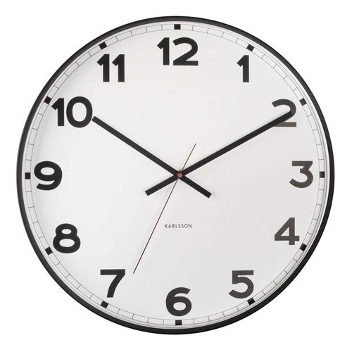 Horloge Ronde En Métal New Classic 40 Cm Blanc