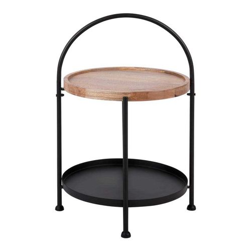 Bout De Canapé En Métal Et Manguier Tray