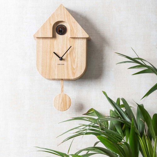 Horloge Murale Moderne Cuckoo Bois Clair