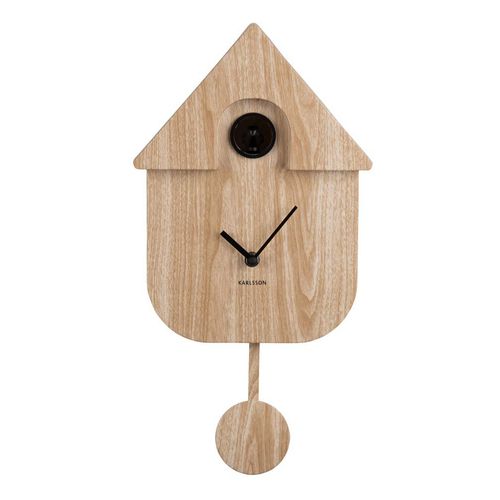Horloge Murale Moderne Cuckoo Bois Clair