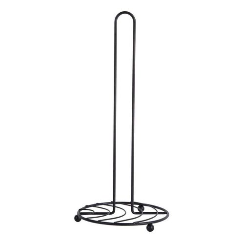 Support à Essuie-tout En Métal Wired Noir