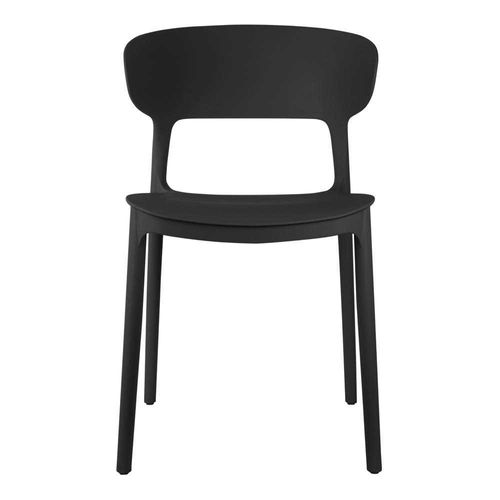 Fauteuil Coloré En Polypropylène Fain Noir