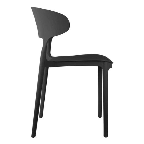 Fauteuil Coloré En Polypropylène Fain Noir