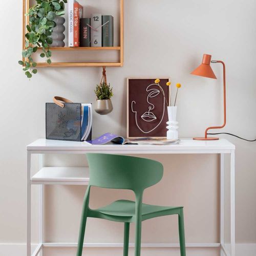 Fauteuil Coloré En Polypropylène Fain Vert Foncé