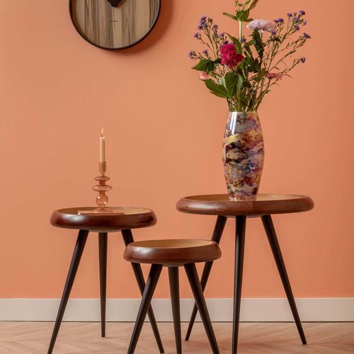 Vase En Verre Melange Cone Marron
