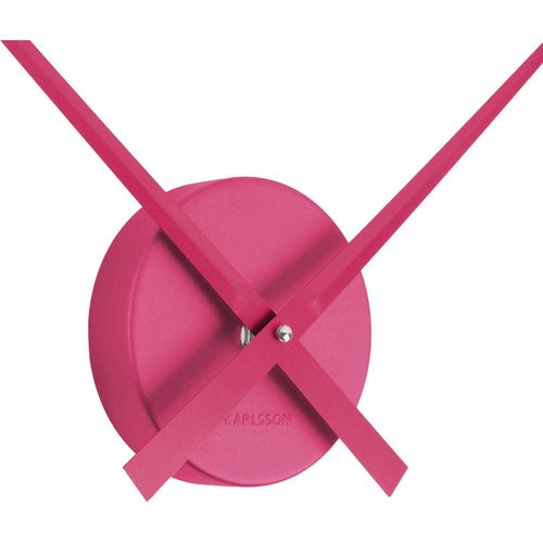 Horloge Aiguilles Big Time 41cm Métallisée Rose Foncé