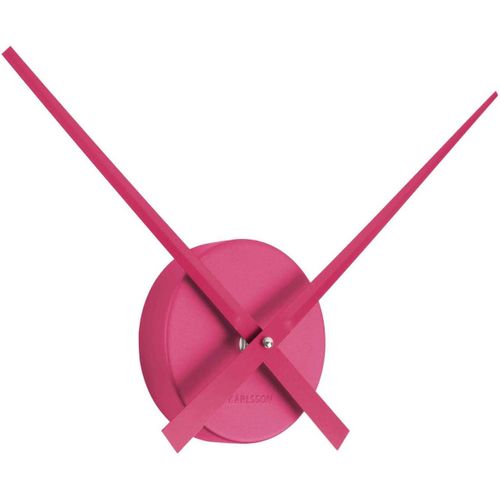 Horloge Aiguilles Big Time 41cm Métallisée Rose Foncé