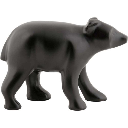 Statuette Ours En Métal Noir