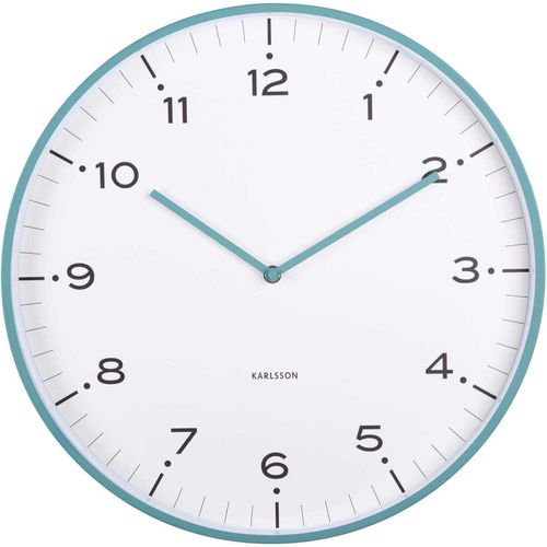 Horloge Murale 40 Cm Circus Rings Turquoise