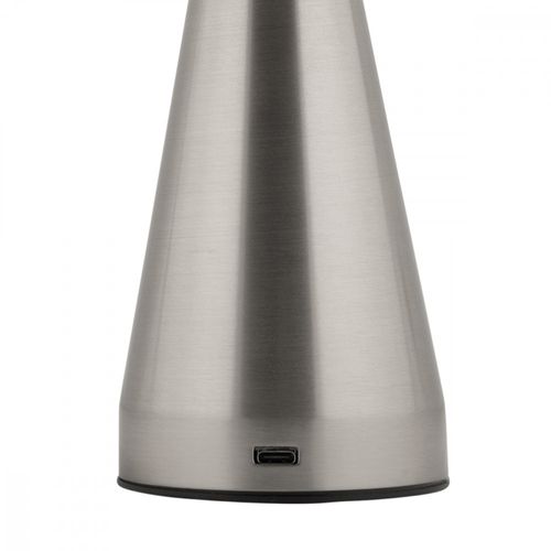 Lampe De Table Nomade LED H20cm Argent